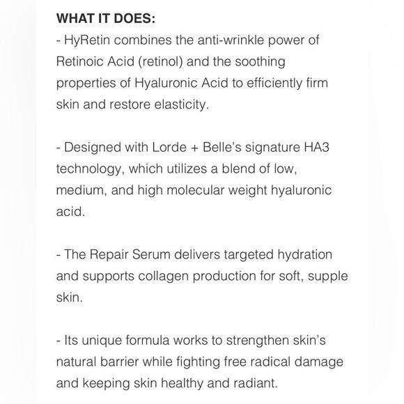 NWOB Lorde + Belle MINI TRAVEL SIZE REPAIR SERUM - Use with Boosters - MSRP $50! - Picture 5 of 8